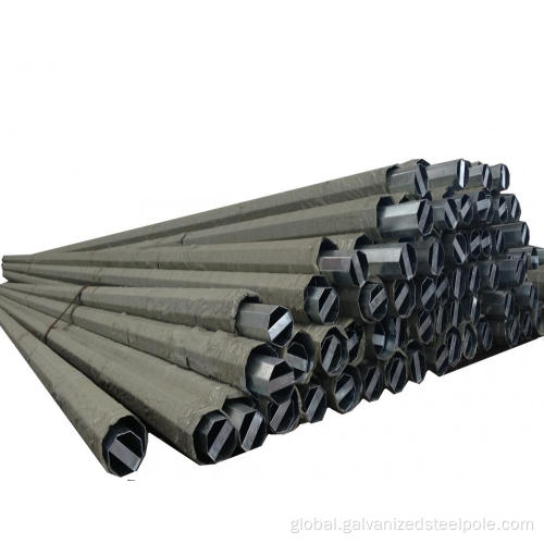 30ft Octagonal Steel Pole 30FT Hot Dip Galvanized Electric Distribution Steel Pole Factory